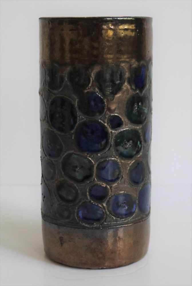 Perignem ceramic cylinder vase H 23 cm - Image 4 of 6