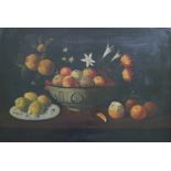 Southern European school 18th century oil on canvas Still life 95 x 65 cm