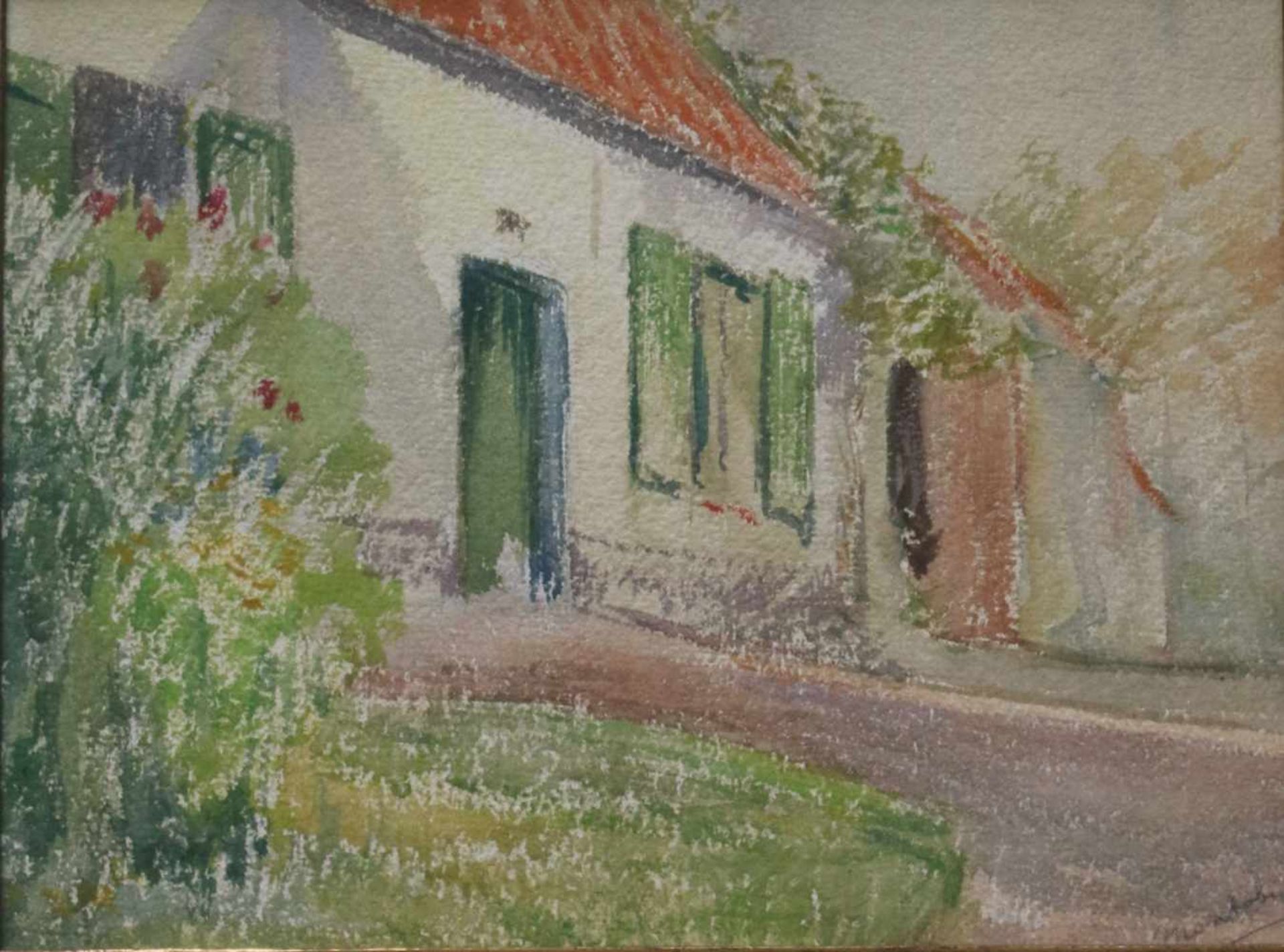 Guillaume MONTOBIO (1883-1962) watercolor