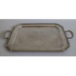 Wolfer's tray silver tray, 1750 grams 54 x 35 cm