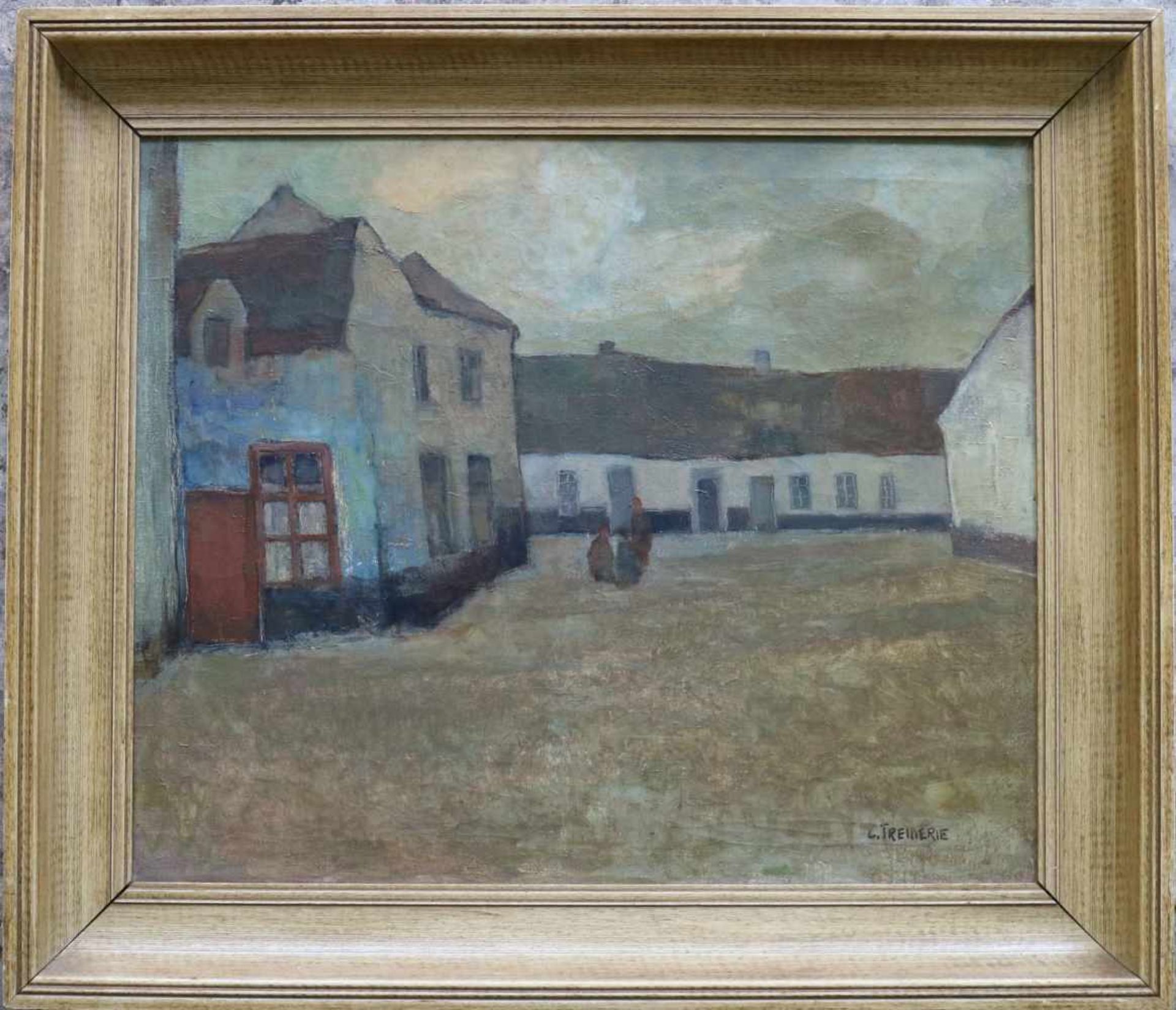 Carolus TREMERIES (1858-1945) oil on canvas Beguinage 60 x 50 cm - Bild 2 aus 4