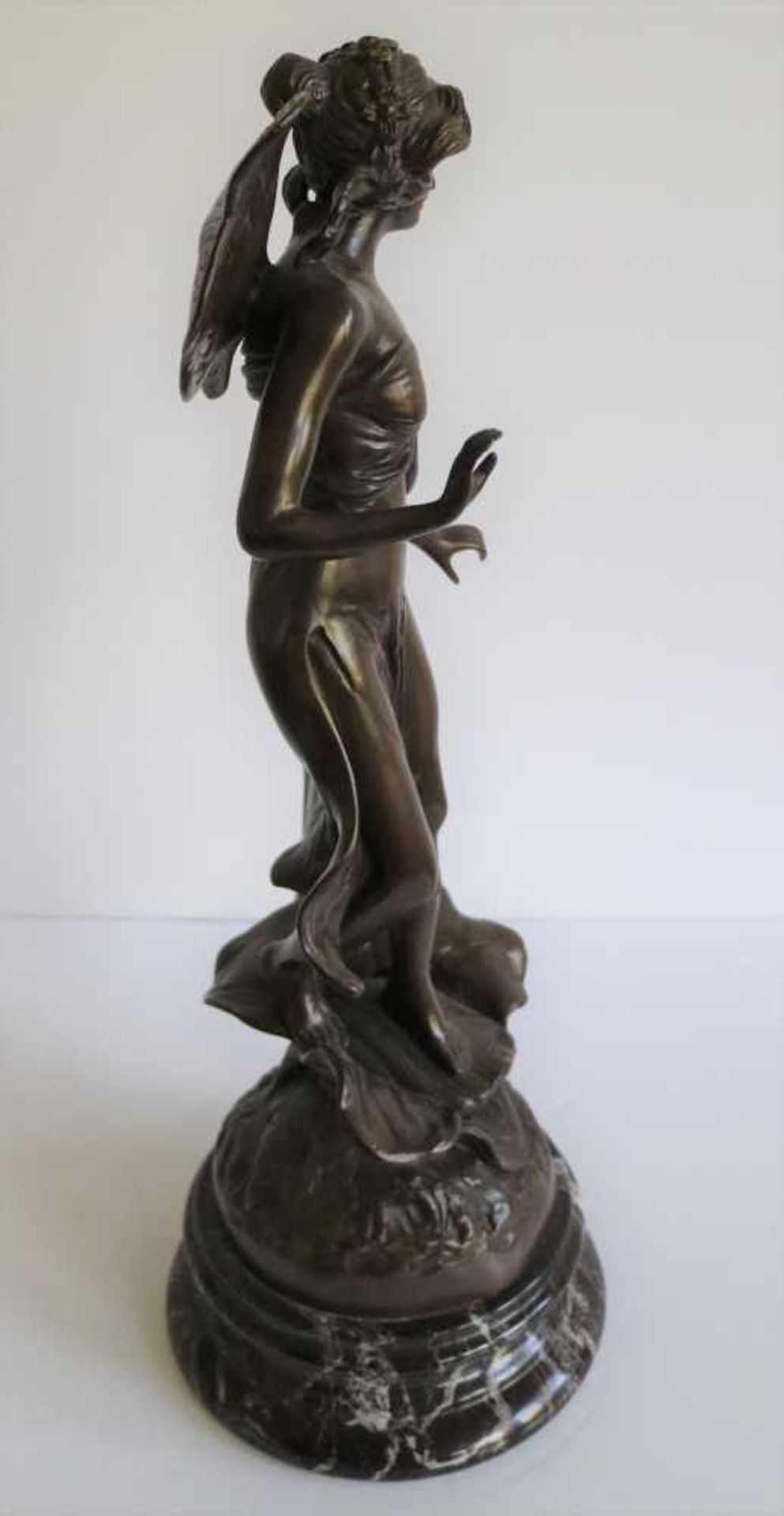 Auguste MOREAU (1834-1917) bronze angel H 64 cm - Bild 2 aus 5