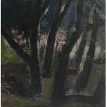 Amédée CORTIER (1921-1976) Oil on canvas on cardboard Trees 25 x 25 cm signed on the back