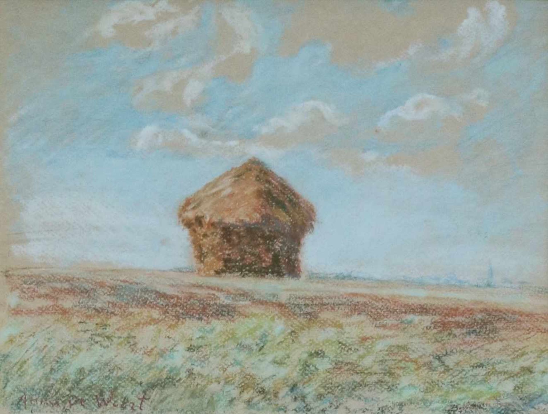 Anna DE WEERT (1867-1950) pastel Rick 29 x 21,5 cm
