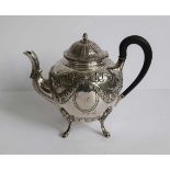 Silver teapot weight 760 grams H 20,5 B 25 cm
