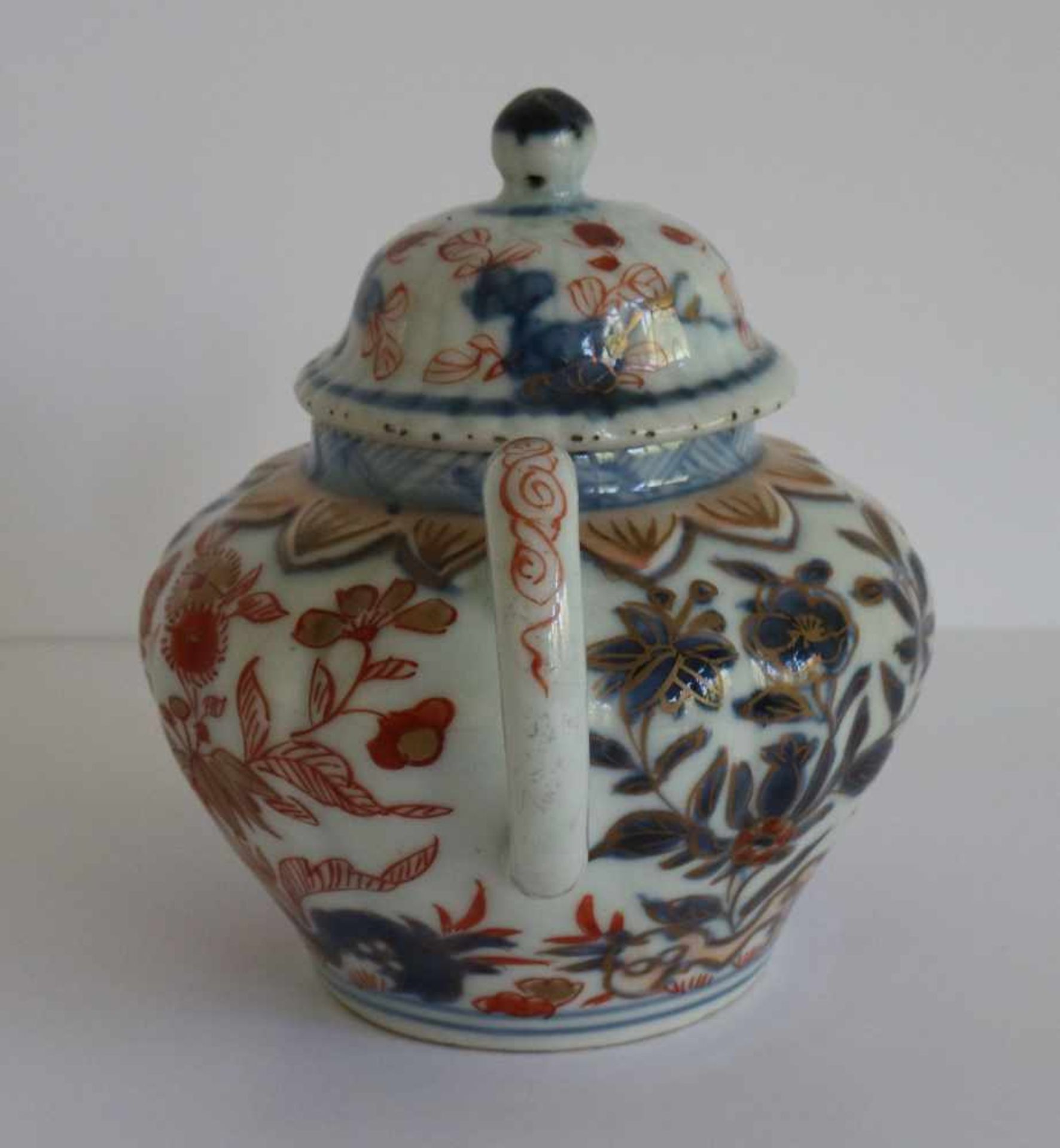 Chinese teapot Imari H 10 B 12,5 cm - Bild 2 aus 7