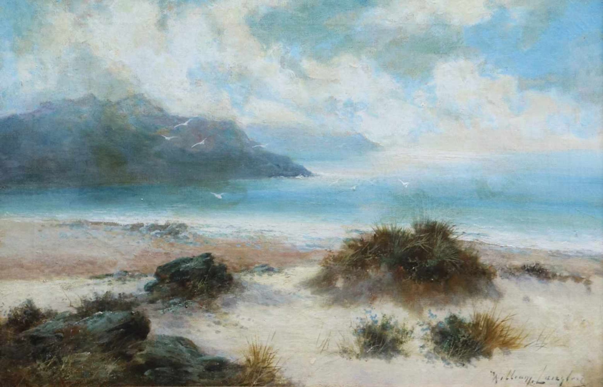 William Laingtree Oil on canvas Dunes 61 x 40,5 cm signed