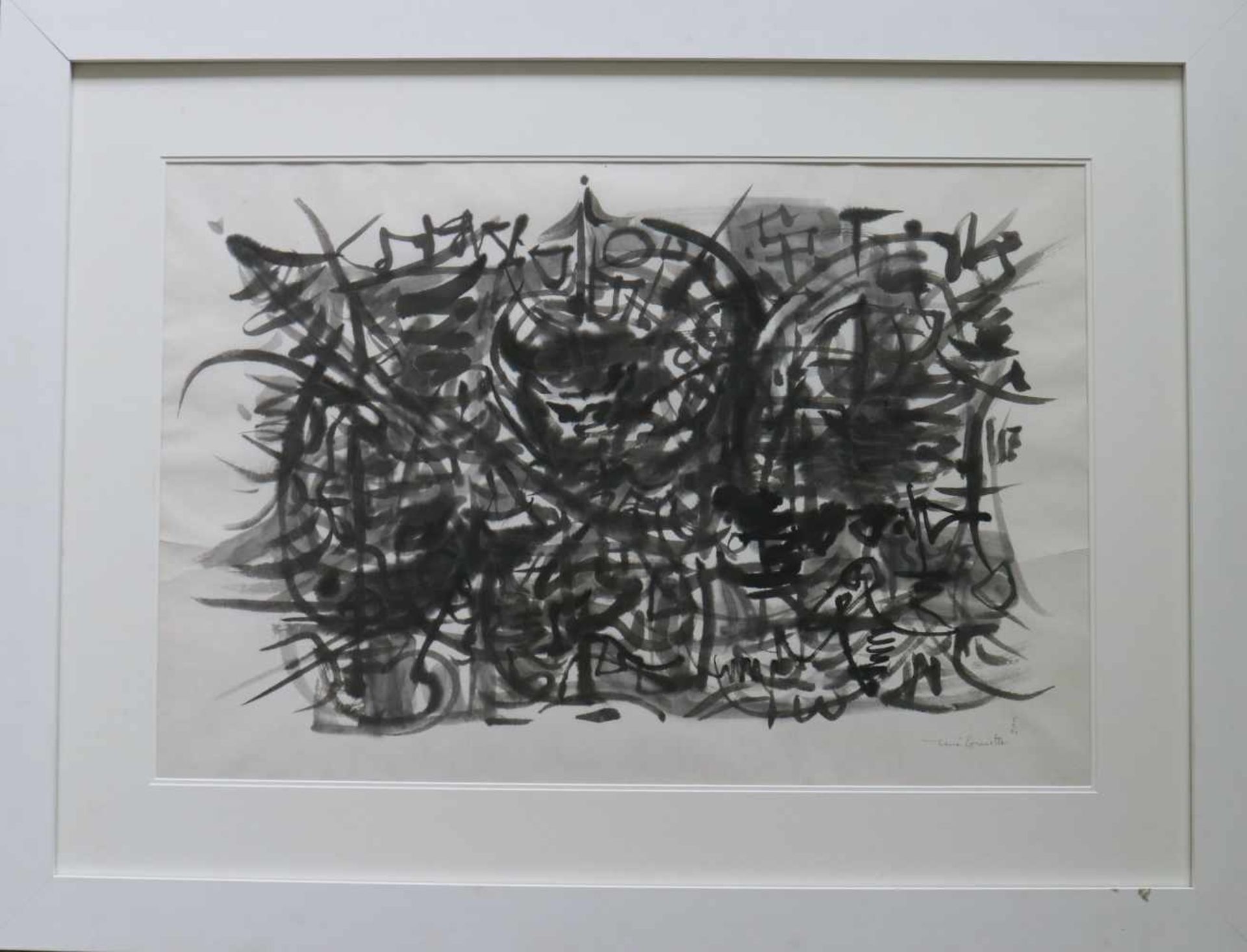 René GUIETTE (1893-1976) ink on paper Untitled, signed in pencil 90 x 60 cm - Bild 2 aus 3