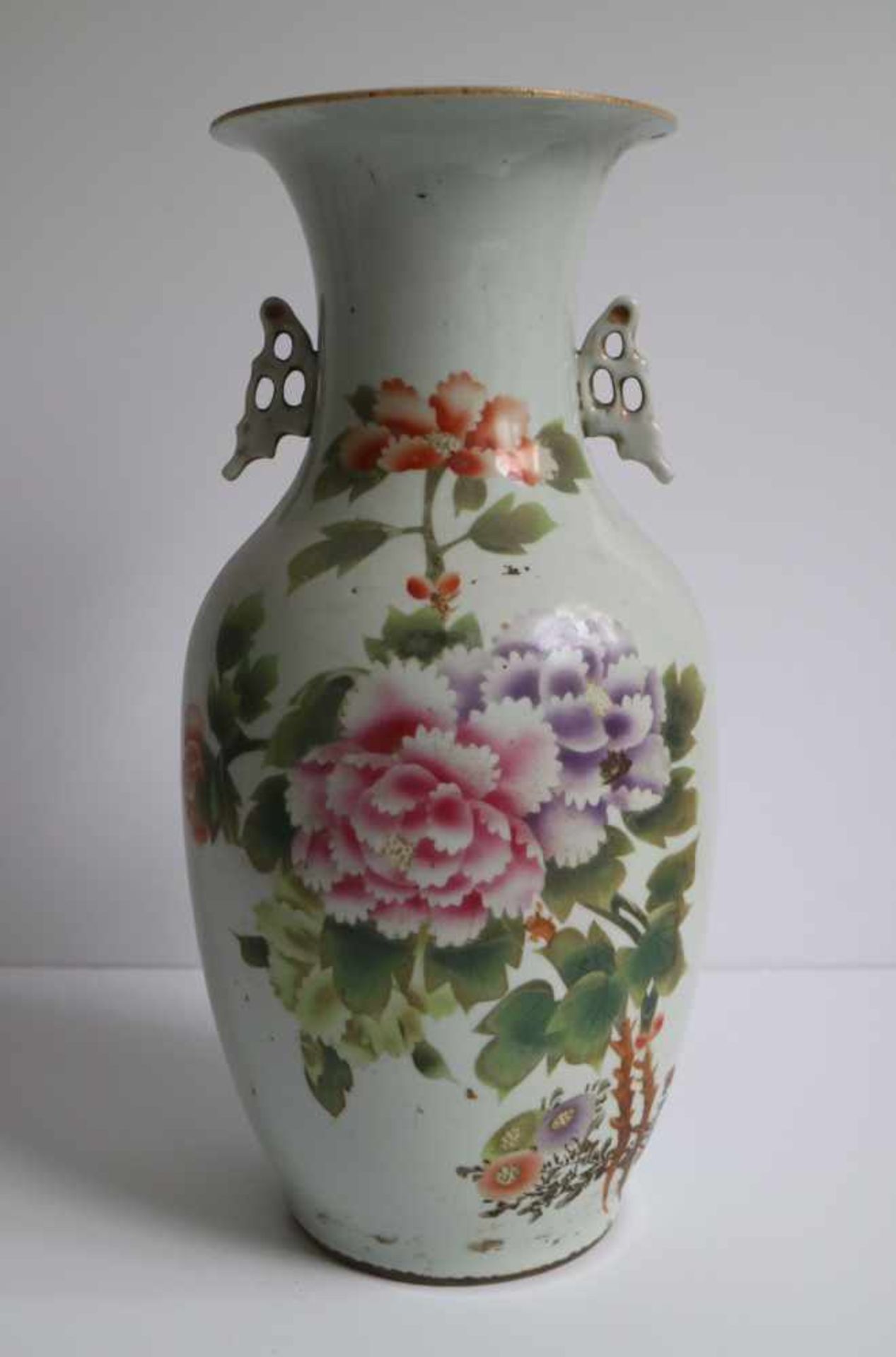 Chinese porcelain Nankin vase, vase around 1900 and vase 20th century H 33,5, 42,5 en 43 cm - Bild 6 aus 13