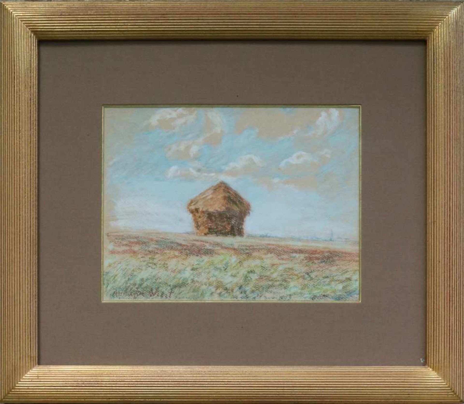 Anna DE WEERT (1867-1950) pastel Rick 29 x 21,5 cm - Bild 2 aus 3