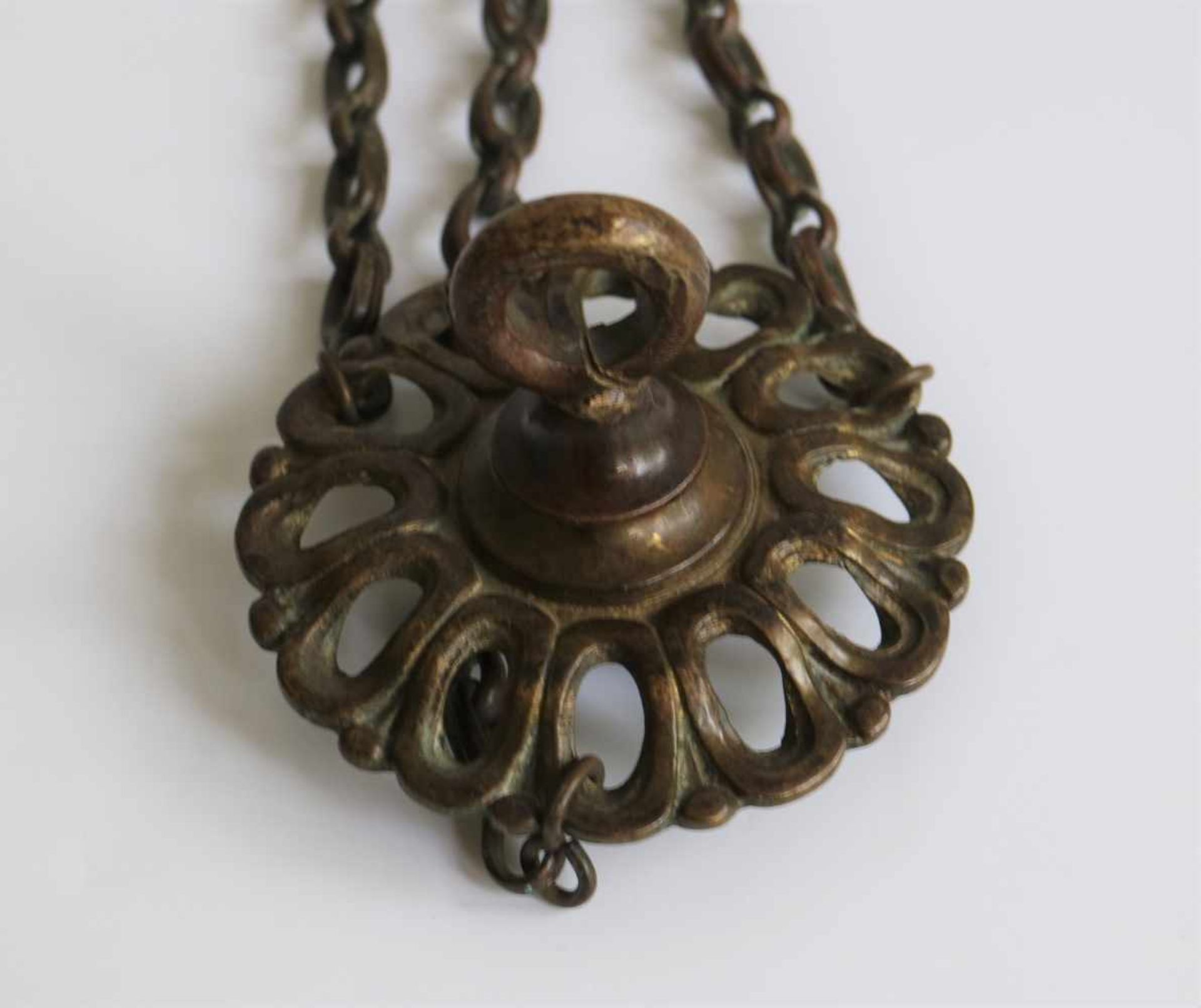 18th century God lamp Necklace 19th century H 21 + 55 cm - Bild 3 aus 3