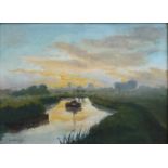 Georges DHEEDENE (1909-1973) oil on panel landscape 46 x 34 cm