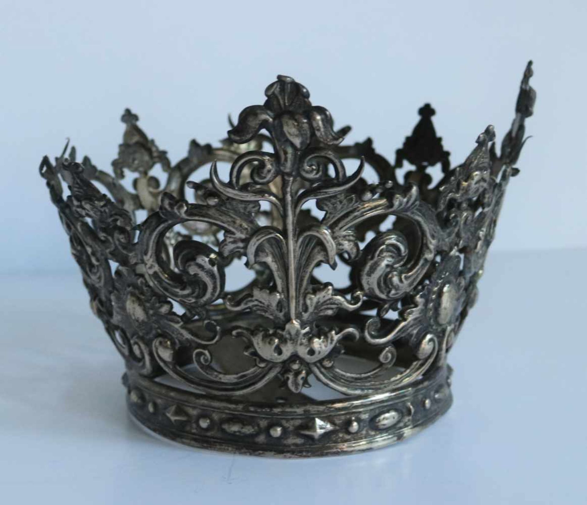 Silver Madonna Crown 19th century, 88 grams H 11,5 dia 16 cm