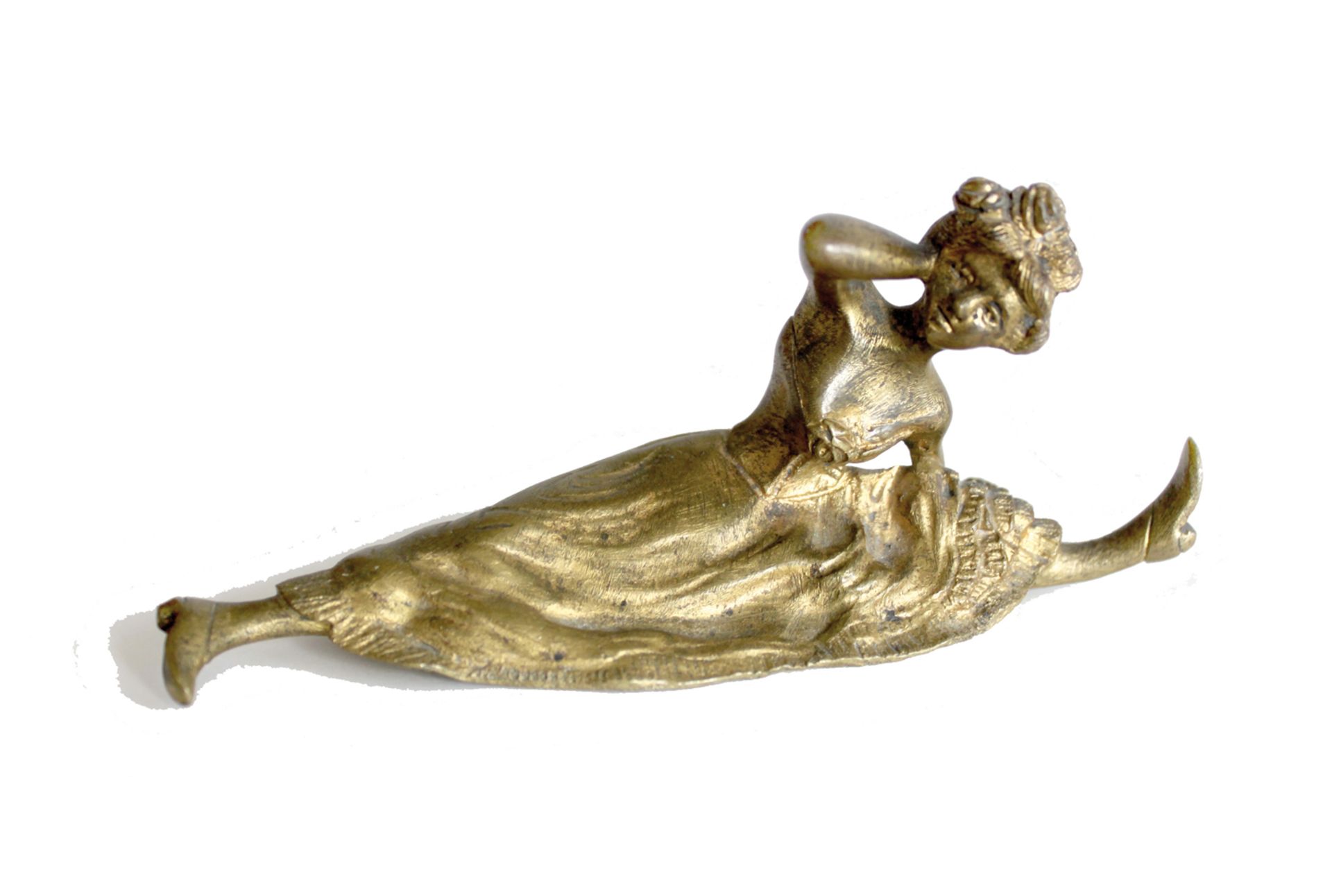 [Artiste non identifié]. Jane Avril, vers 1895. Bronze avec trace de polychromie, [...]