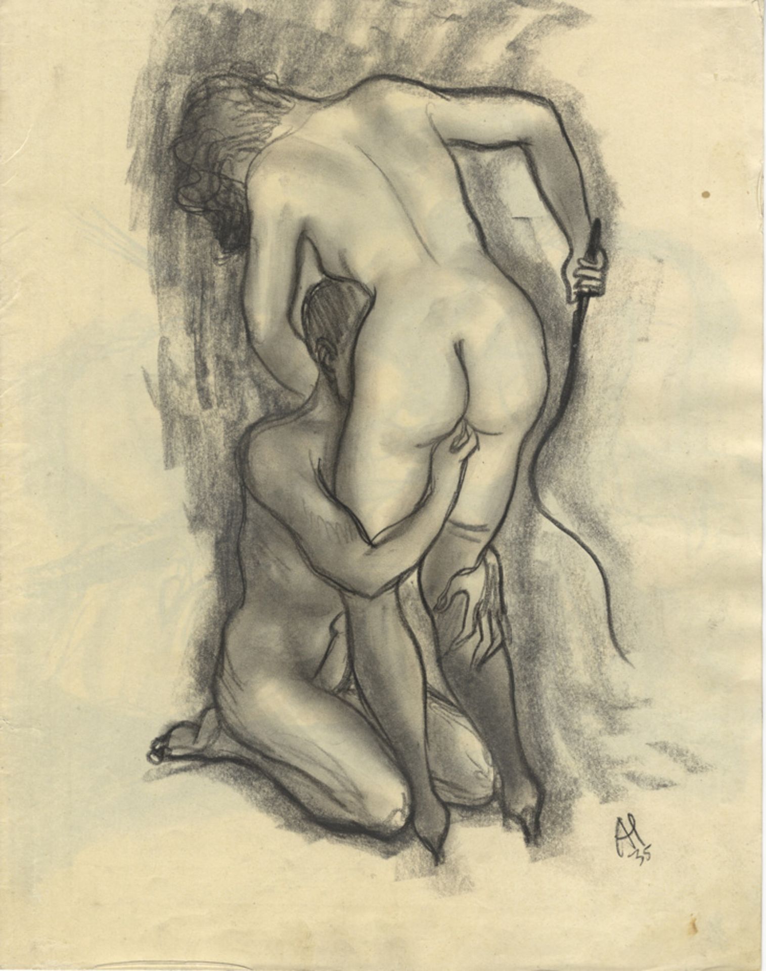 Alex SZEKELY. Domina Mea, 10 Blätter von Al, Wien, 1935. 11 dessins au crayon, 29 x [...] - Bild 3 aus 4