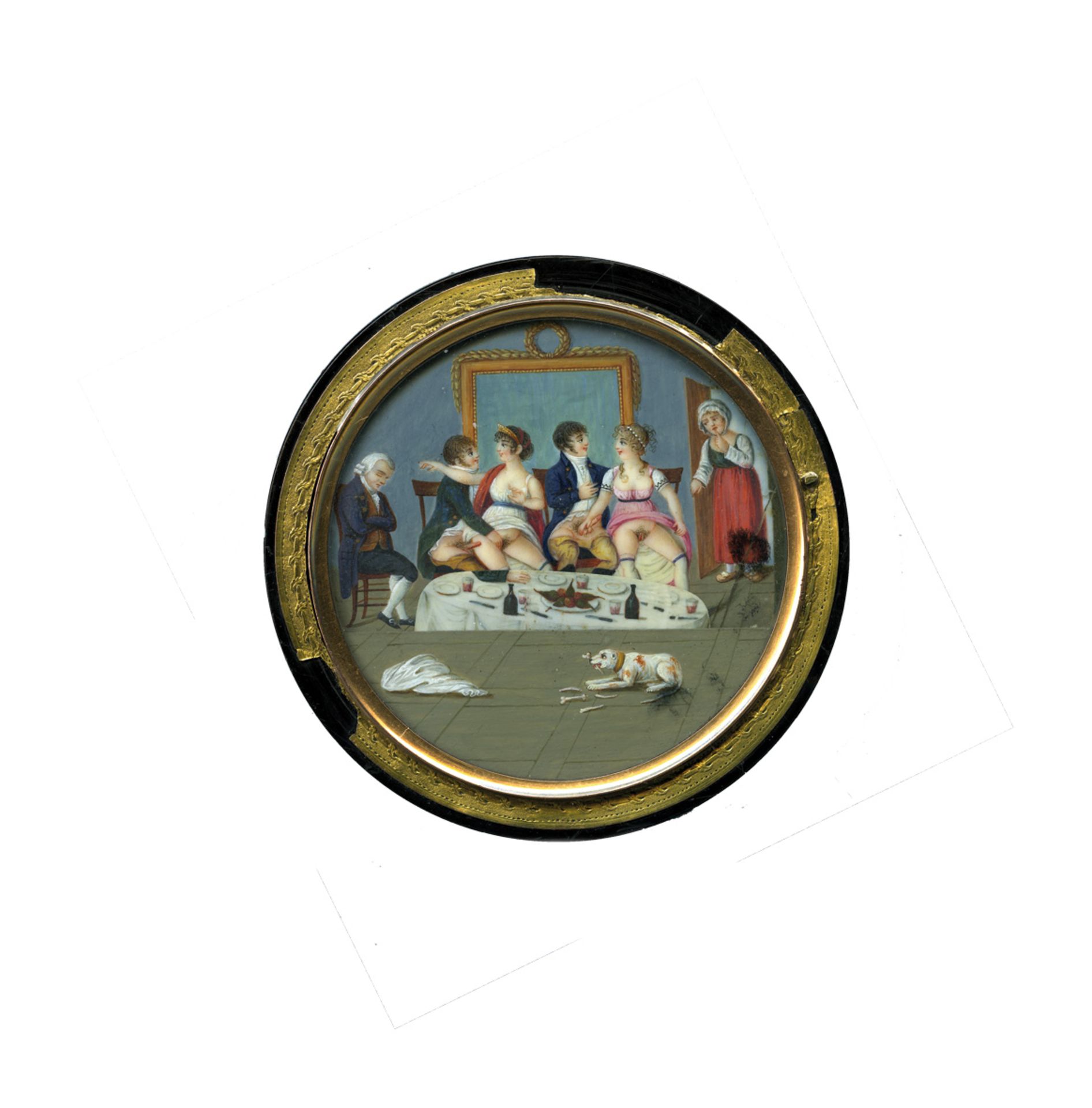 [Artiste non identifié]. Cabinet particulier de Joséphine, vers 1810. Miniature à [...]