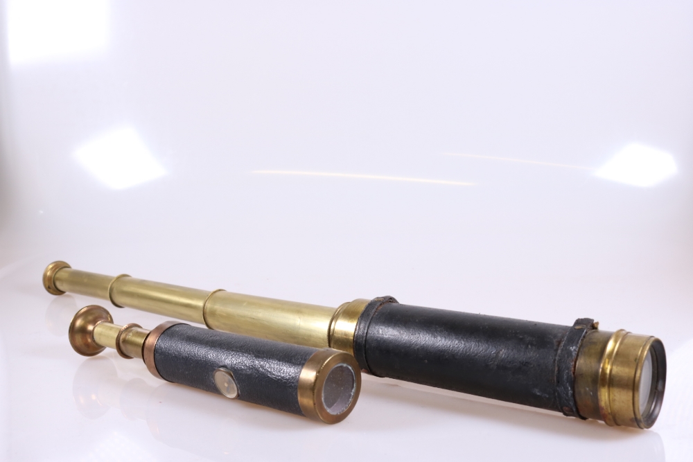 Antique Leather & Brass Telescopes - Image 6 of 12