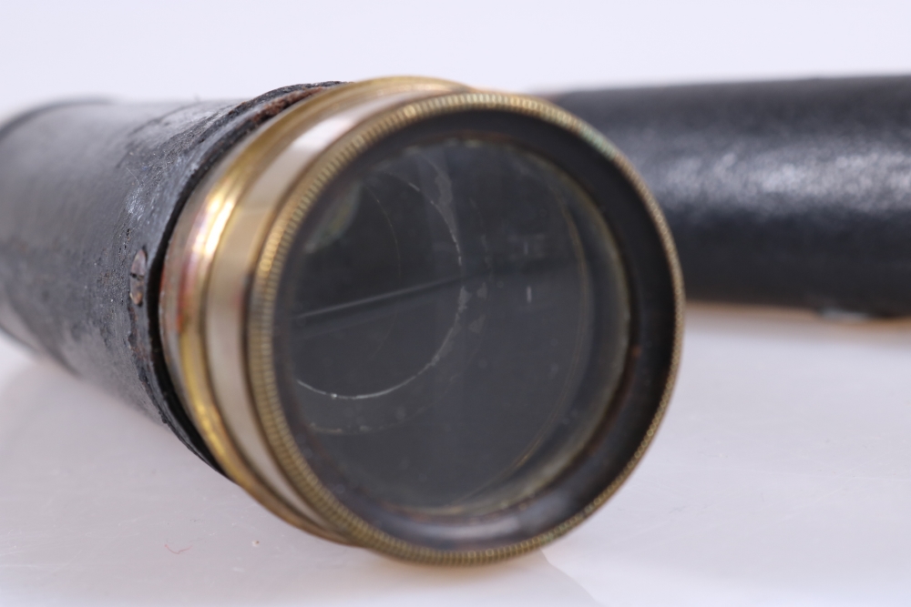 Antique Leather & Brass Telescopes - Image 2 of 12