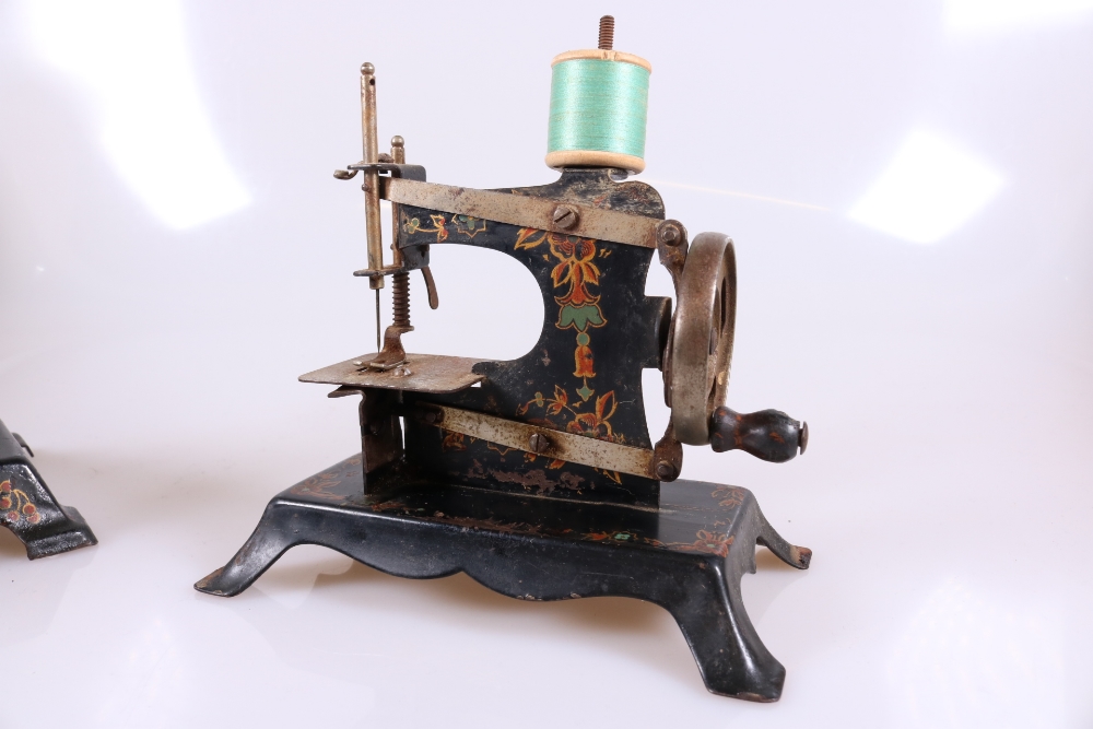 Three Antique Miniature Toy Sewing Machines - Image 7 of 17