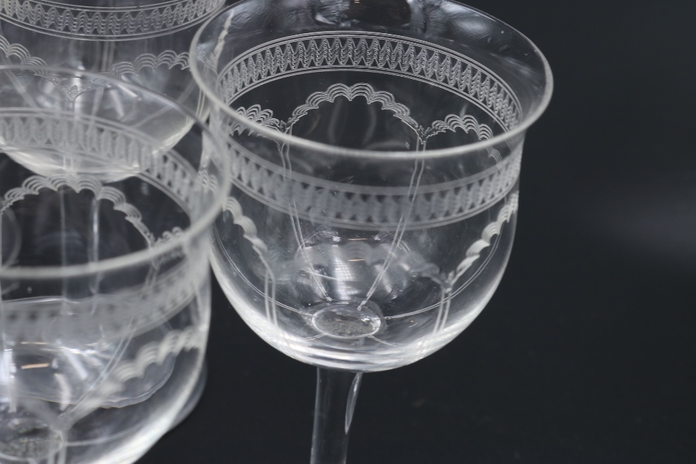 Six Stuart Crystal Sherry Glasses & Six Crystal Wine Glasses - Image 7 of 8