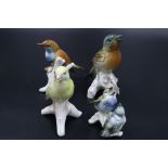 Group of 4 Karl Ens Birds - Porcelain Figure