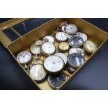 Box of 18 Antique & Vintage Fob Watches