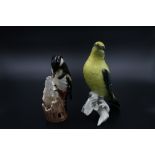 Large Karl Ens Porcelain Bird & Goebel Woodpecker