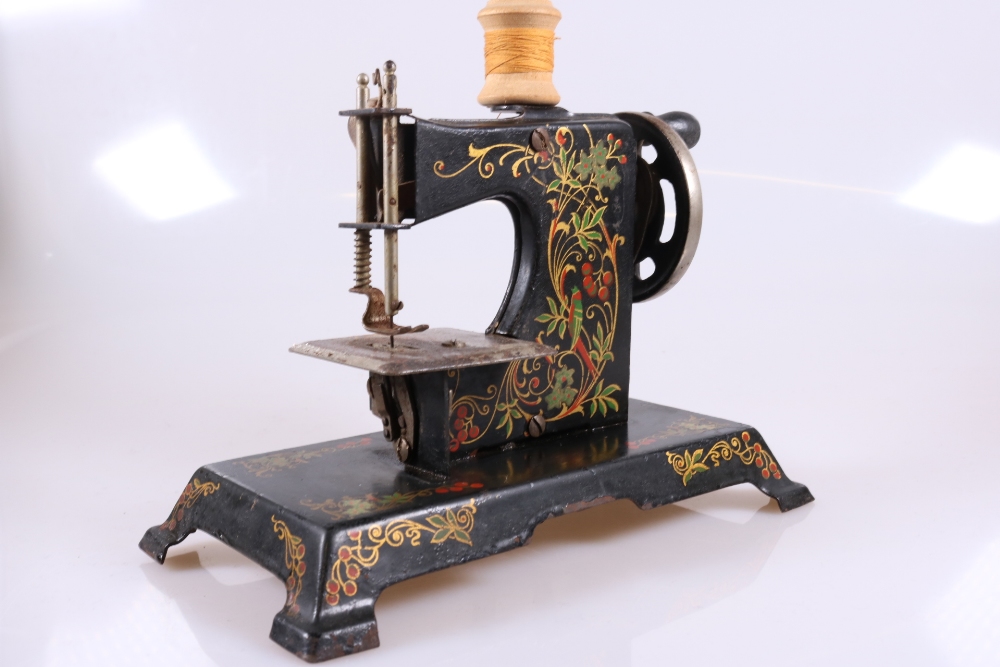 Three Antique Miniature Toy Sewing Machines - Image 13 of 17