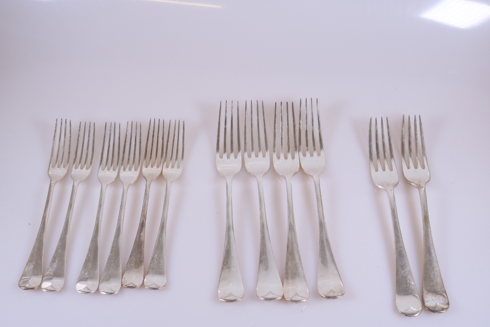 Antique William Hutton Silver Plated Spoons & Forks 23 Pieces plus 2 W.R. Humphreys - Image 10 of 10