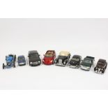 8 Model Die-Cast Cars, 1:18 to 1:25 Scale