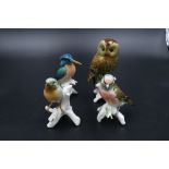 Group of 4 Karl Ens Birds - Porcelain Figurines