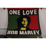 Large Vintage Bob Marley Linen Sheet