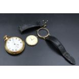 Accurist 9ct Gold Watch & Smiths Fob Watch