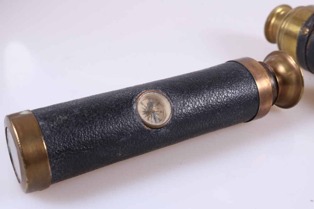 Antique Leather & Brass Telescopes - Image 5 of 12