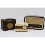 3 x Vintage Bakelite Radios