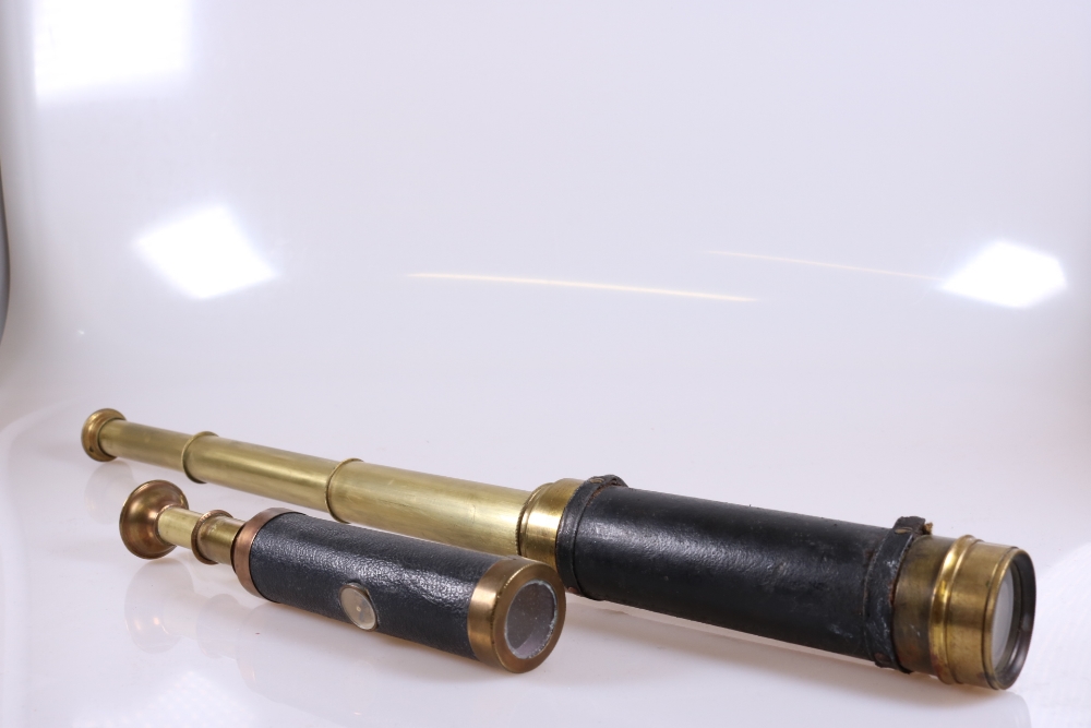 Antique Leather & Brass Telescopes - Image 7 of 12