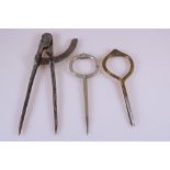 A Collection of Antique Hand-Forged Wing Dividers