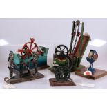 Antique Steam Engine Tin Toys x 5 including Bing, Lehmann & others