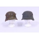 2 WW1 Helmets