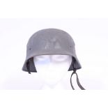 WW2 German Grey Metal Helmet