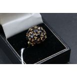 18ct Gold Ring set with Garnets
