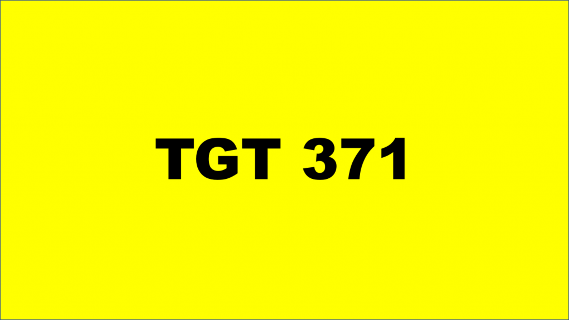 REGISTRATION - TGT 371