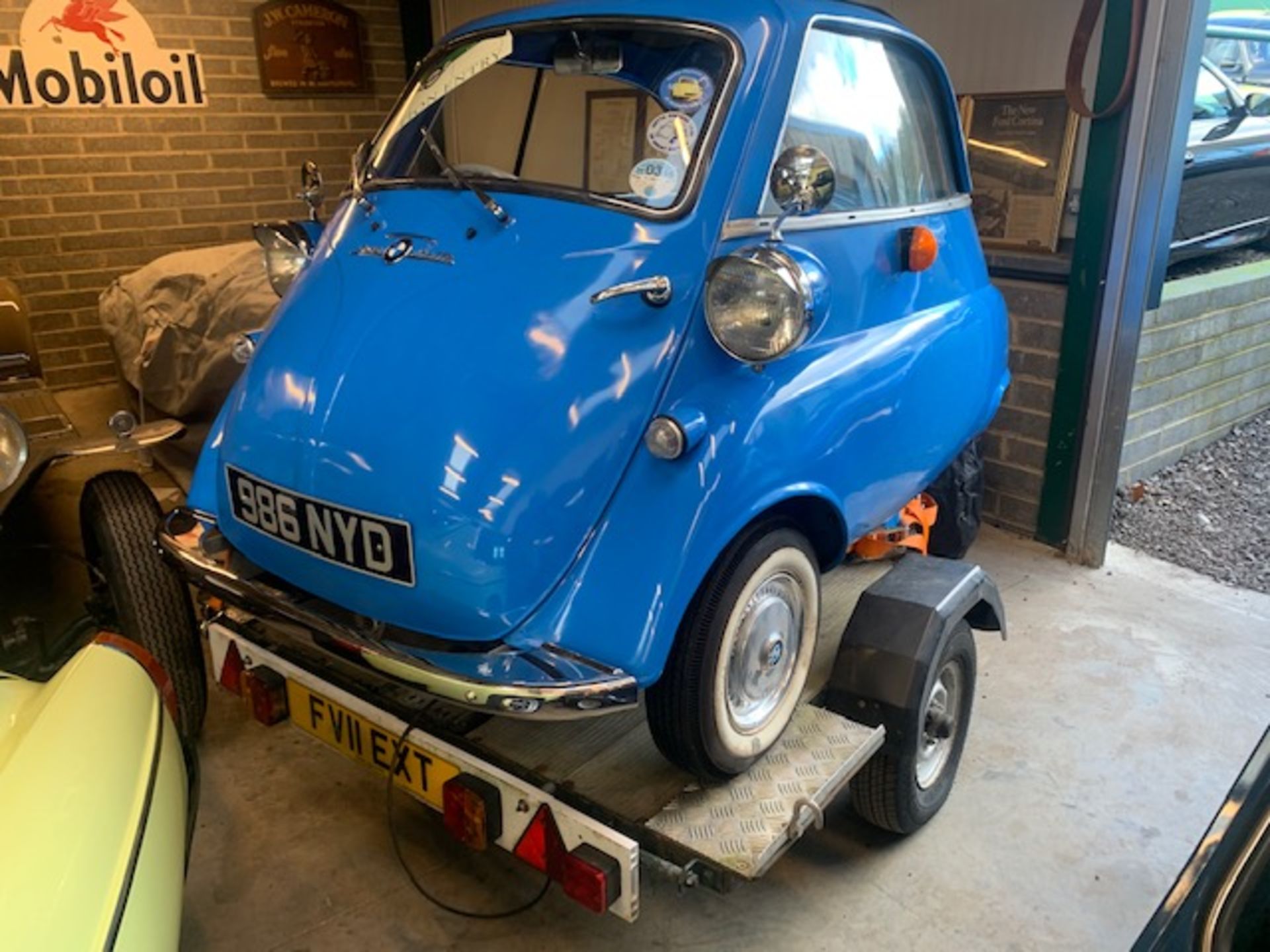 1962 BMW Isetta and Trailer