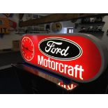 Ford Motorcraft Lightbox with clock
