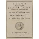 M. Gianetti, Elogy of Captain James Cook, first edition, Florence 1785.