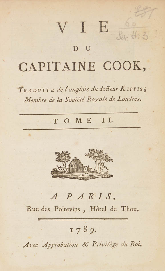 Andrew Kippis, Vie du Capitaine Cook, first French edition, Paris 1789. - Image 2 of 2