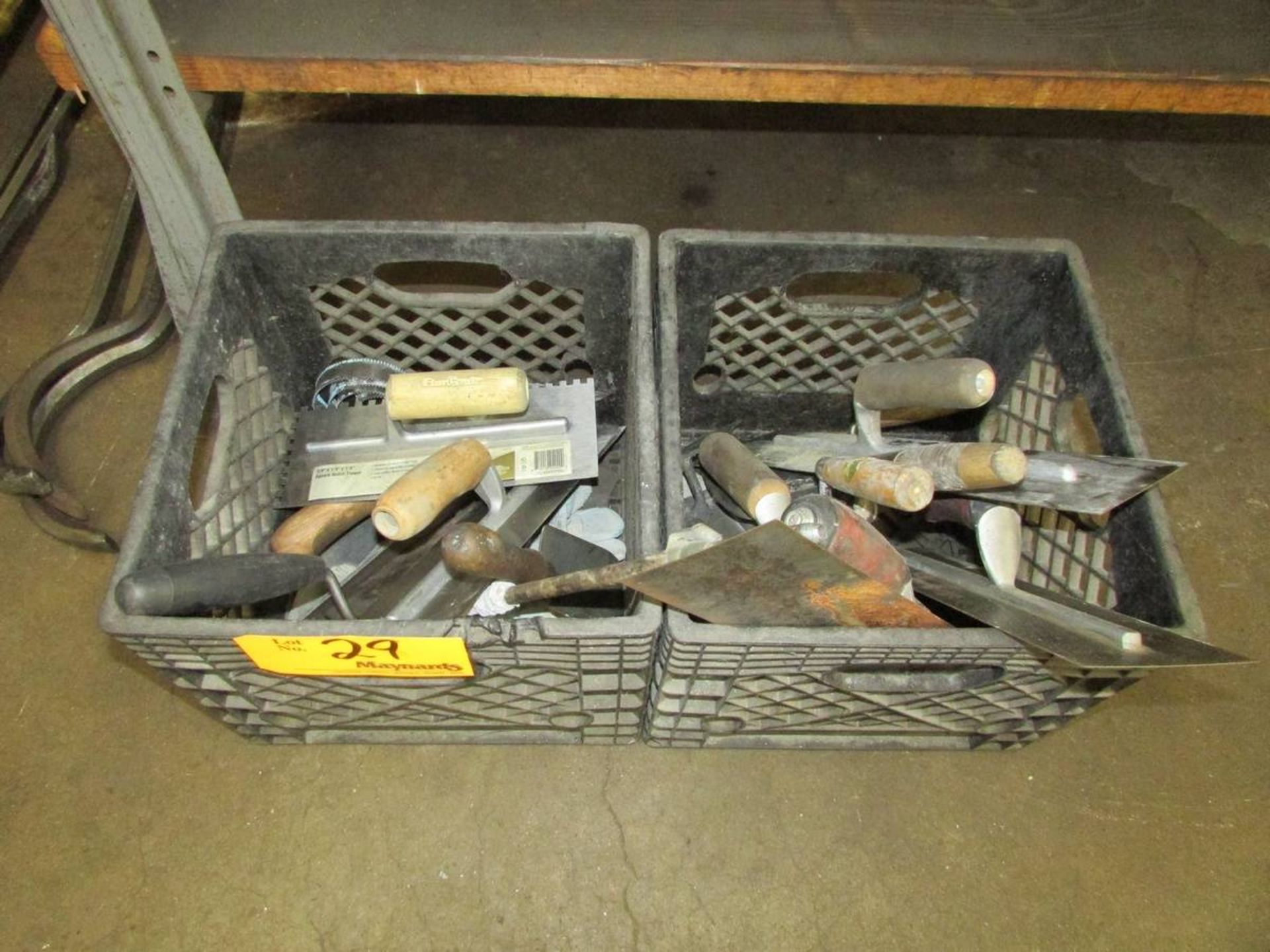 Bins of Assorted Trowels