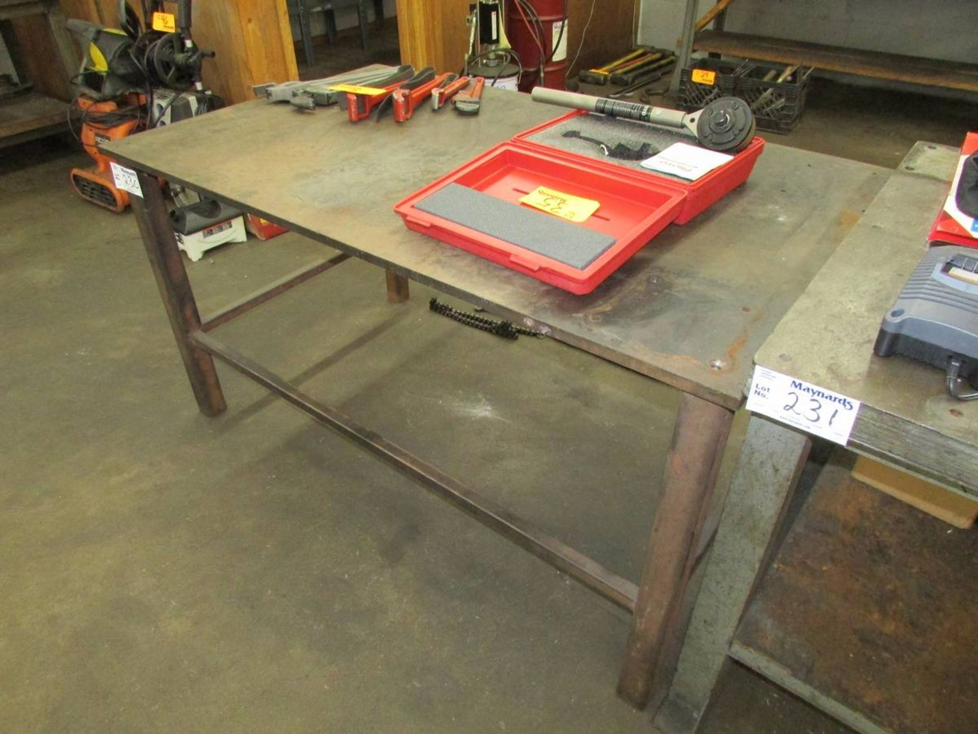5'x3' Steel Top Fabrication Table - Image 2 of 2