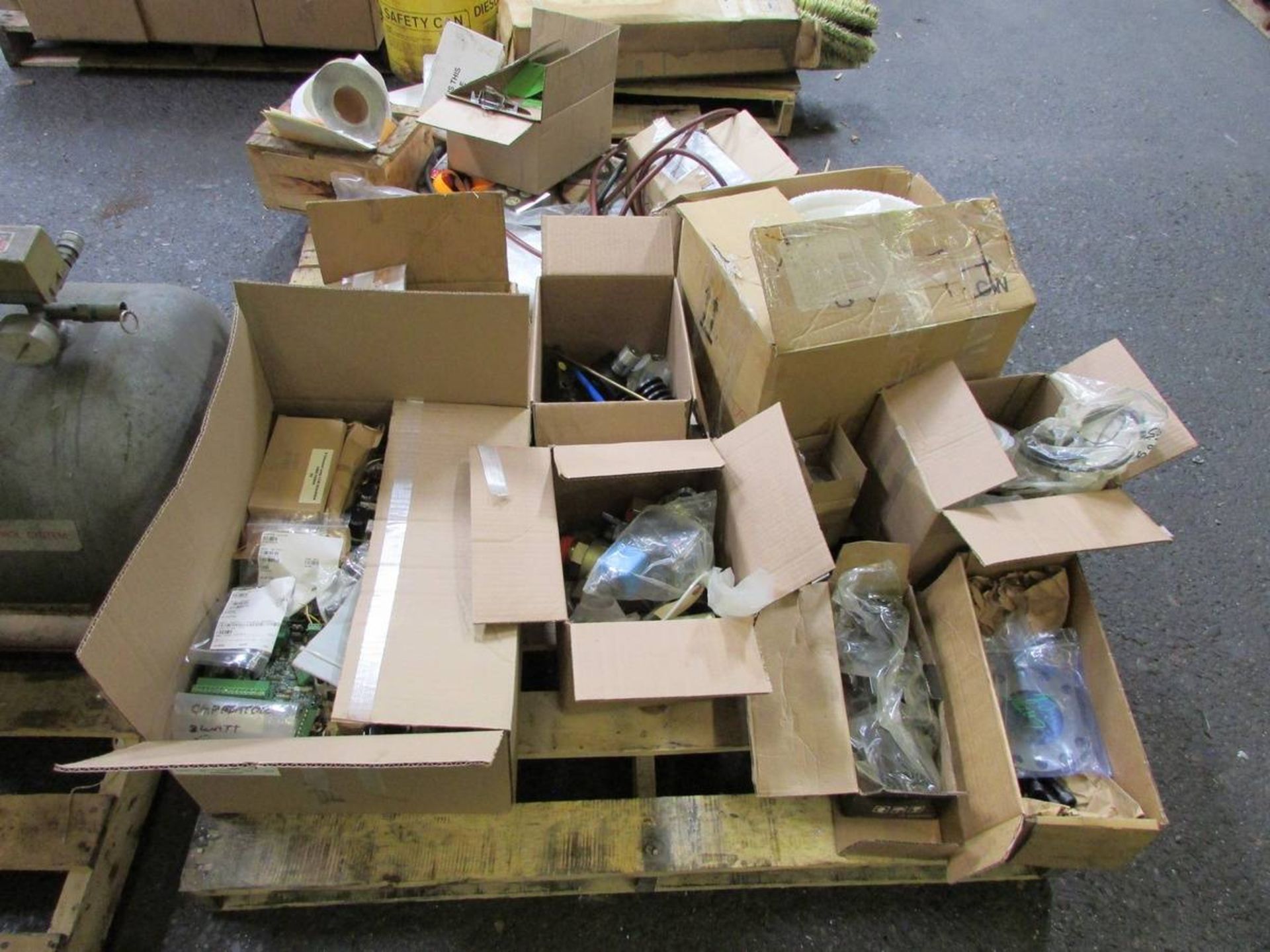 Pallet of Assorted Die Cast Machine Spare Parts