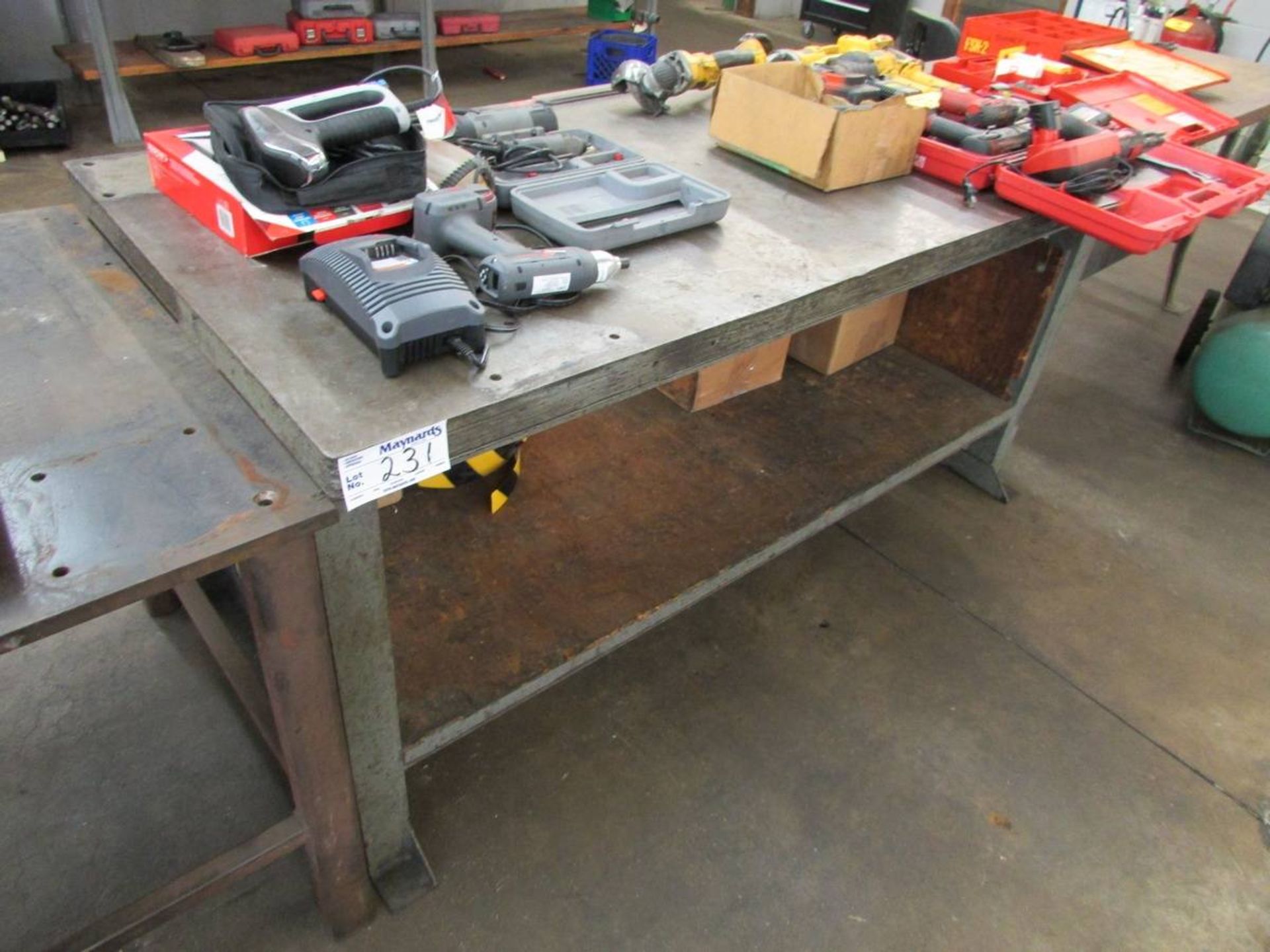 6'x3' Steel Top Fabrication Table